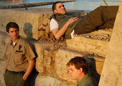 Picture of three castmembers of Love and War.