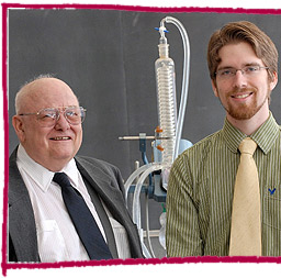Picture of Brian Krohn and Professor Arlin Gyberg.