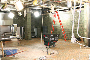 Picture of the eatery under construction in Christensen.