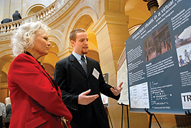 Picture of Zach Sommers with Senator Johnson