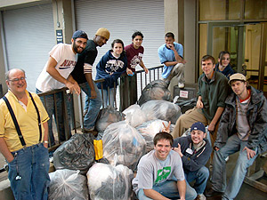 Picture of the trash audit crew.